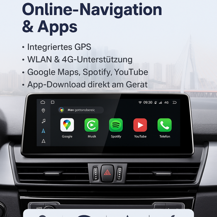 BMW X1 F48 2016-2018 12,3 EVO Wireless CarPlay Android Auto
